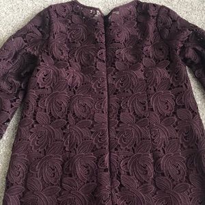LOFT Purple Lace Dress